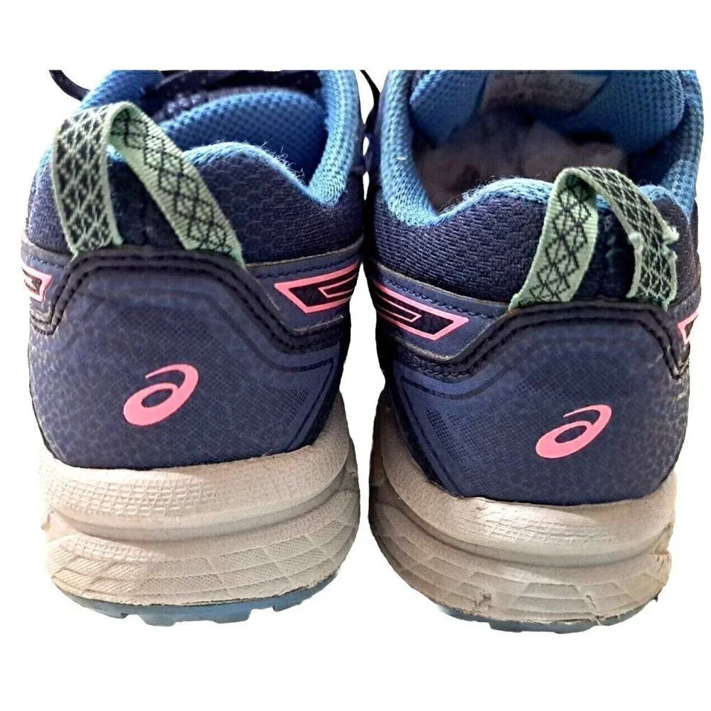 Asics Women's 6.5 Low Cut Lace Up Gel-Venture 7 Blue Multicolor Sneakers